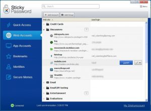 sticky password authentication