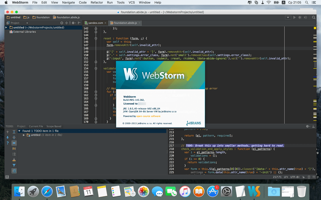 download install webstorm mac
