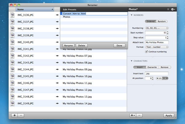 free for mac download Gillmeister Rename Expert 5.30.1