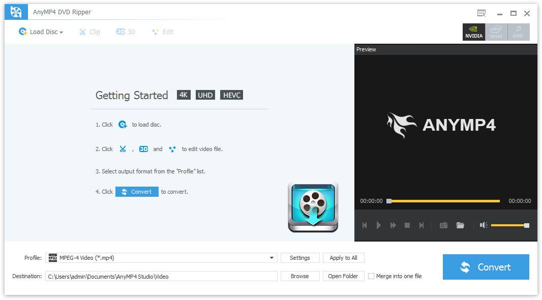 AnyMP4 DVD Creator 7.2.96 download the last version for mac