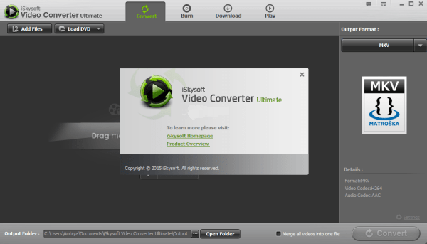 how do i tell trial mac iskysoft video converter