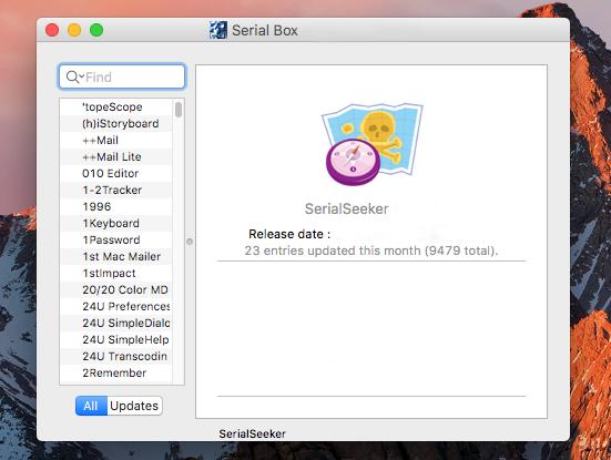 serial box for mac