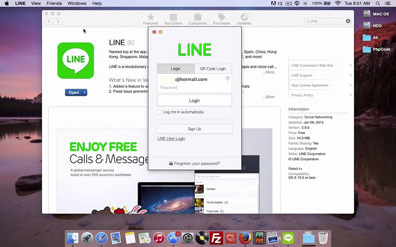 free line download for mac